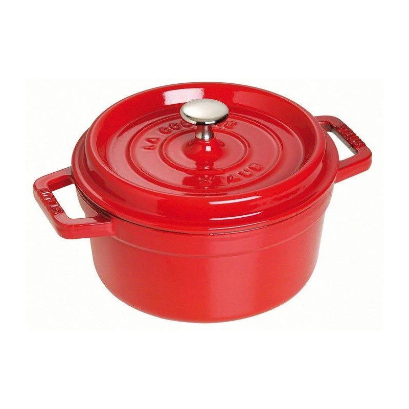 Cocotte En Fonte Emaillée Ronde Staub ROUGE CERISE D22 2.6L 3 Cocotte En Fonte Emaillée Ronde Staub ROUGE CERISE D22 2.6L