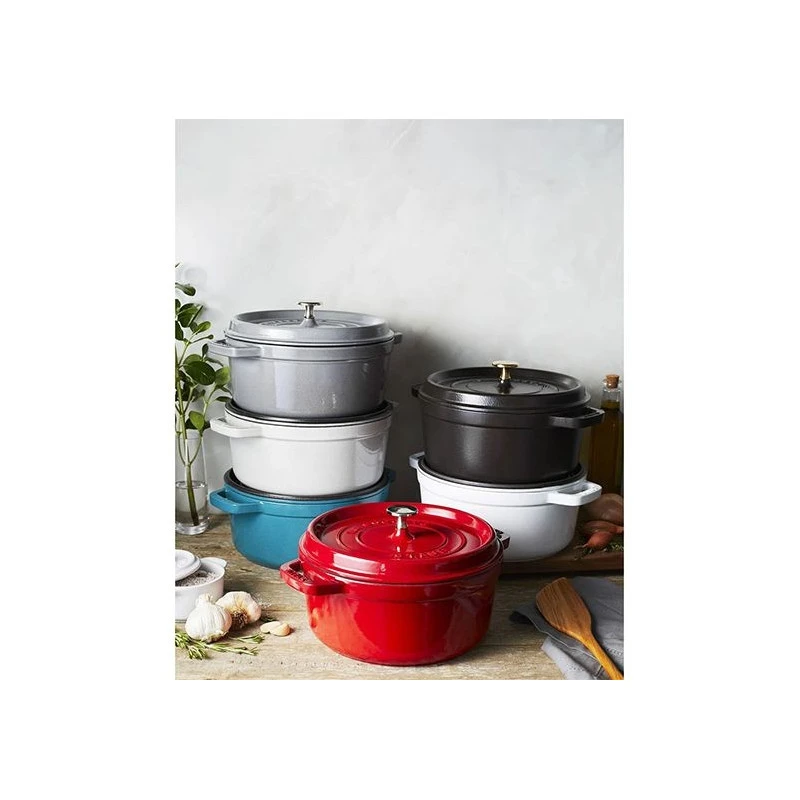 Cocotte En Fonte Emaillée Ronde Staub ROUGE CERISE D24 3.79 L 17 Cocotte En Fonte Emaillée Ronde Staub ROUGE CERISE D24 3.79 L – Image 15