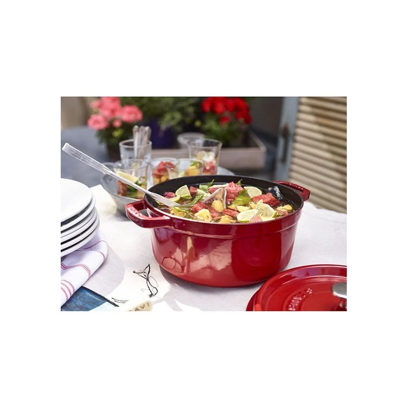 Cocotte En Fonte Emaillée Ronde Staub ROUGE CERISE D24 3.79 L 19 Cocotte En Fonte Emaillée Ronde Staub ROUGE CERISE D24 3.79 L – Image 17