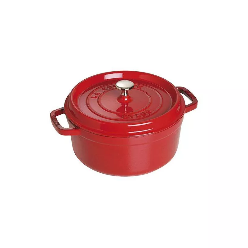 Cocotte En Fonte Emaillée Ronde Staub ROUGE CERISE D24 3.79 L 5 Cocotte En Fonte Emaillée Ronde Staub ROUGE CERISE D24 3.79 L – Image 3