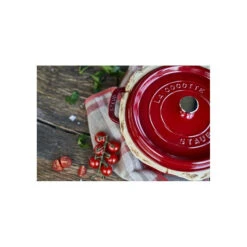 Cocotte En Fonte Emaillée Ronde Staub ROUGE CERISE D24 3.79 L 32 Cocotte En Fonte Emaillée Ronde Staub ROUGE CERISE D24 3.79 L -Staub Soldes Magasin cocotte en fonte emaillee ronde staub rouge cerise d24 379 l 8