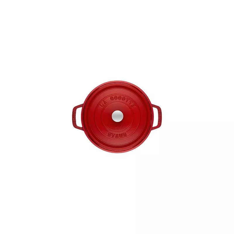 Cocotte En Fonte Emaillée Ronde Staub ROUGE CERISE D26 5.25 L 5 Cocotte En Fonte Emaillée Ronde Staub ROUGE CERISE D26 5.25 L – Image 3