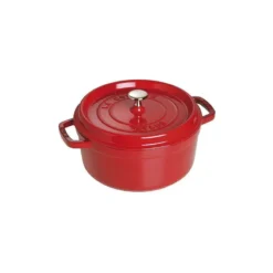 Cocotte En Fonte Emaillée Ronde Staub ROUGE CERISE D26 5.25 L