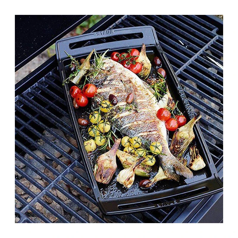 Plancha Rectangulaire Fonte Acier émaillée STAUB 48X 25 14 Plancha Rectangulaire Fonte Acier émaillée STAUB 48X 25 – Image 12